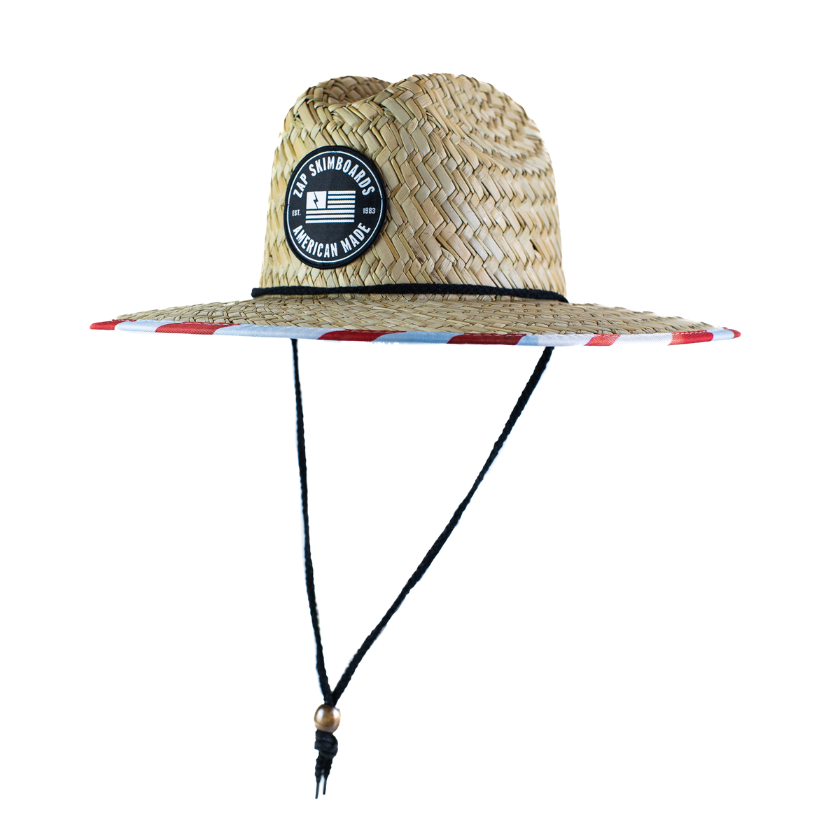 Zap Straw Lifeguard Hat USA – Zap Skimboards - Main Image