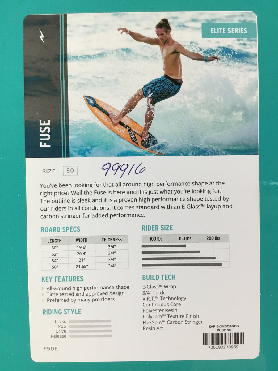Zap Fuse Skimboard 50”