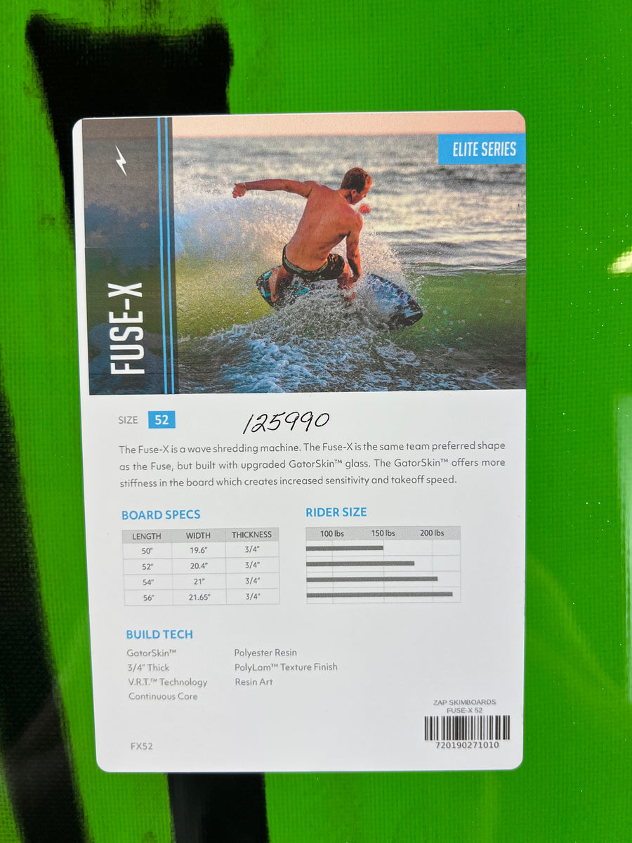 Zap Fuse-X Skimboard 52”