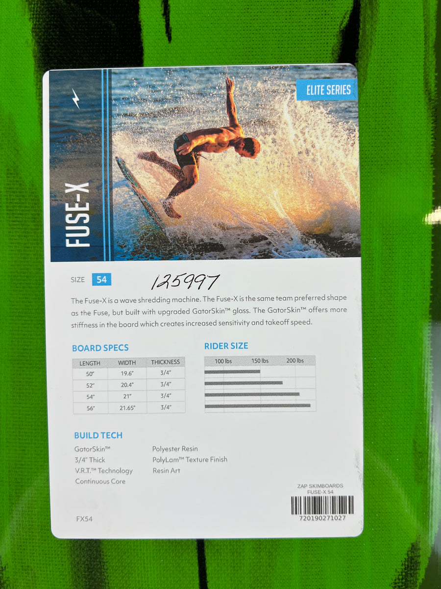 Zap Fuse-X Skimboard 54”