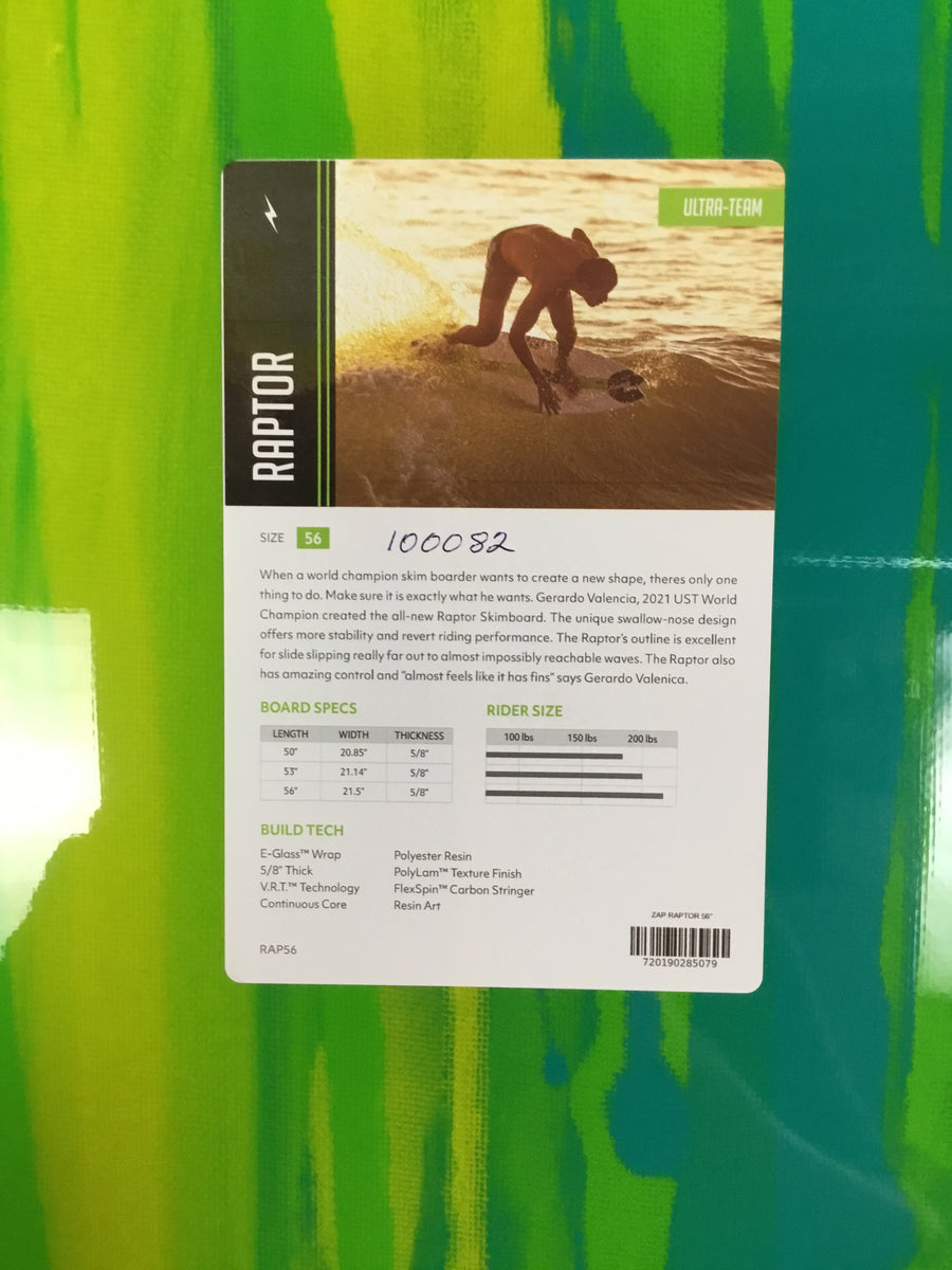 Zap Raptor 56” Skimboard