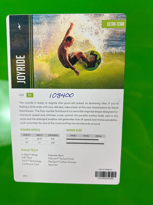 Zap Joyride Skimboard 51”