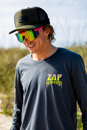 Zap Barrel Skull Long Sleeve Tee