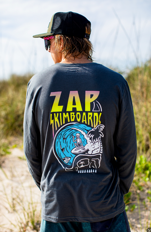 Zap Barrel Skull Langarm-T-Shirt