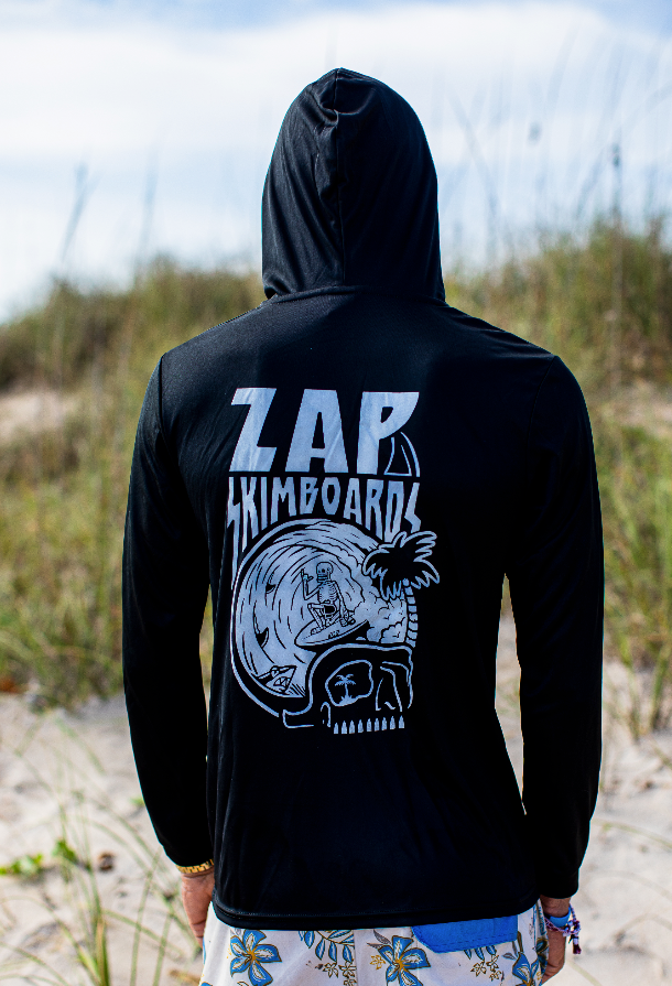 Zap Barrel Skull Long Sleeve SPF Hoodie