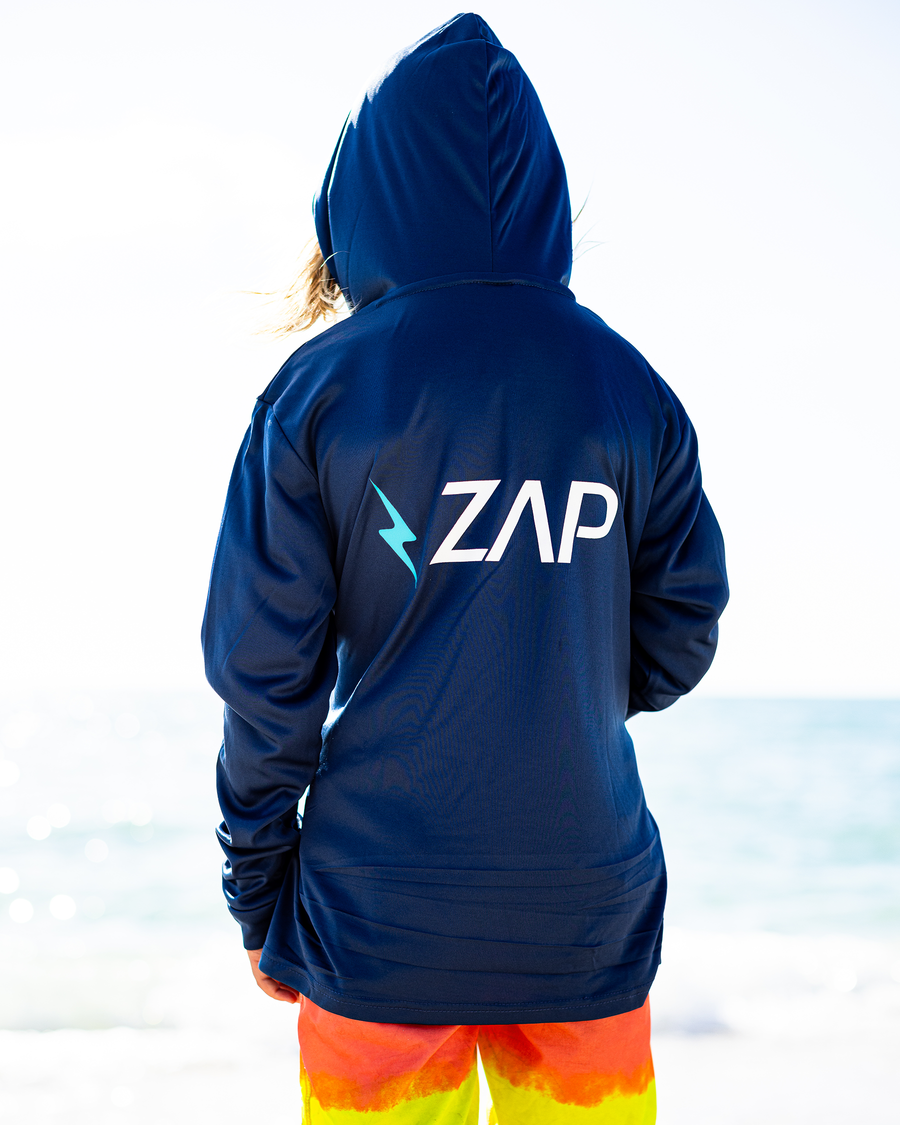 Zap Bolt Youth SPF Long Sleeve Hoodie