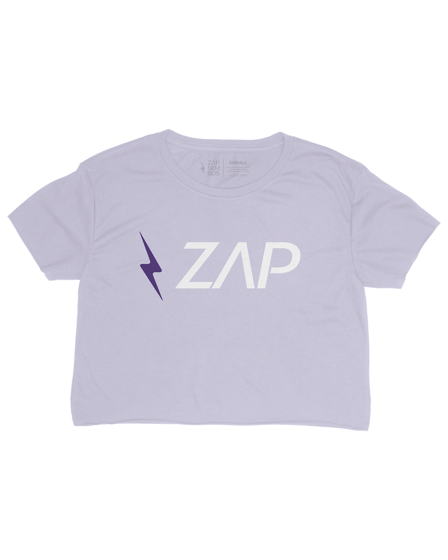 Zap Bolt Ladies Crop Top