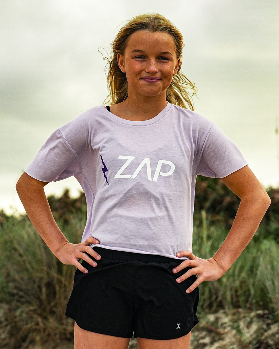 Zap Bolt Ladies Crop Top