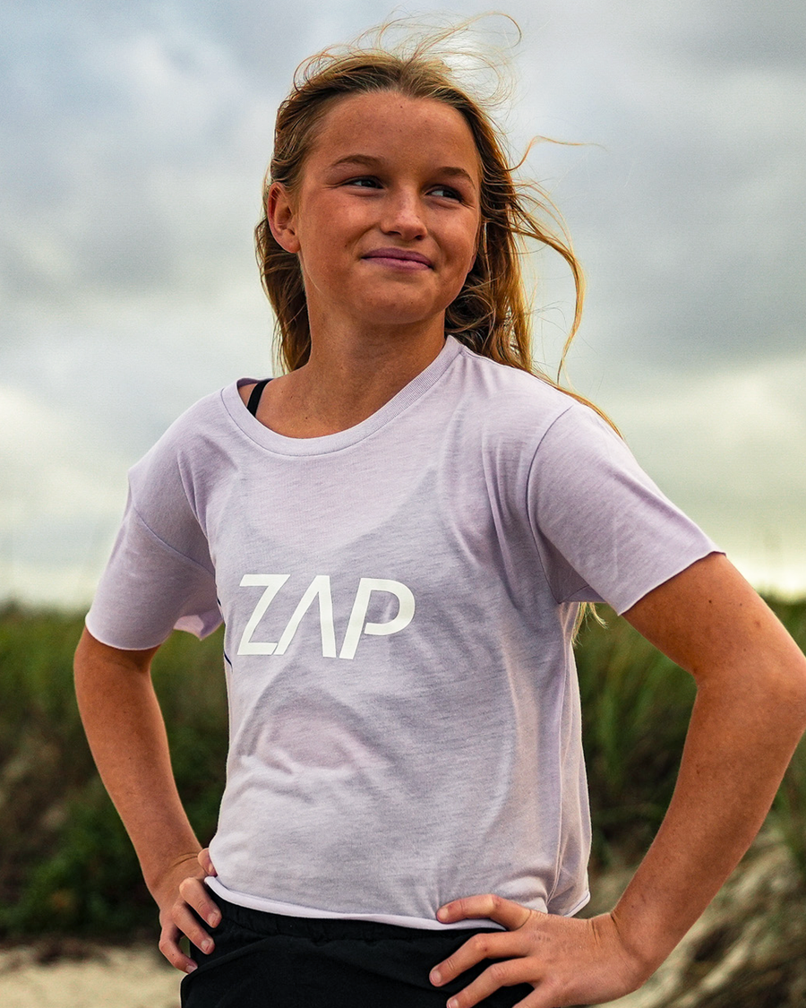 Zap Bolt Ladies Crop Top