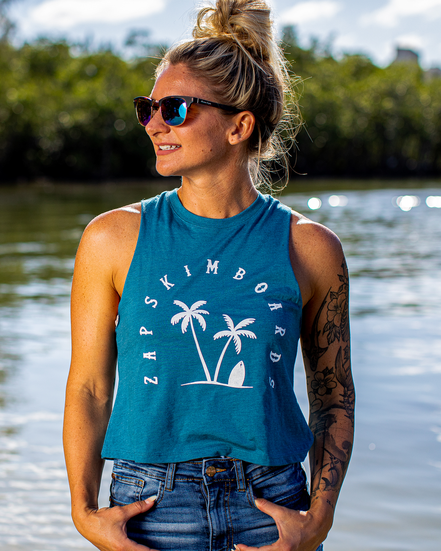 Zap Ladies Arch Raceback Crop Tank
