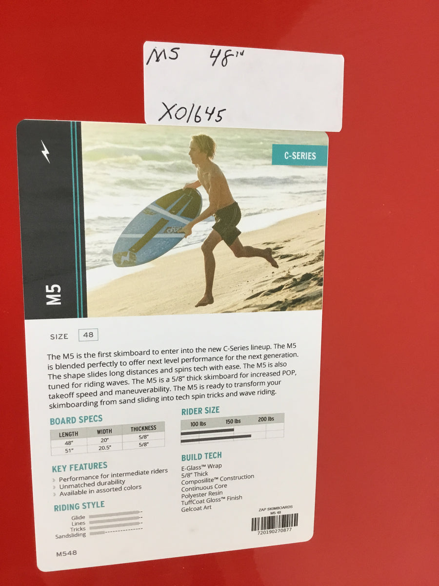 Zap M5 Skimboard 48” BLEM