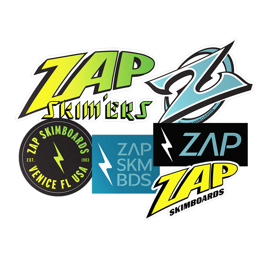 Azapo Sticker Zap Sticker Pack – Zap Skimboards