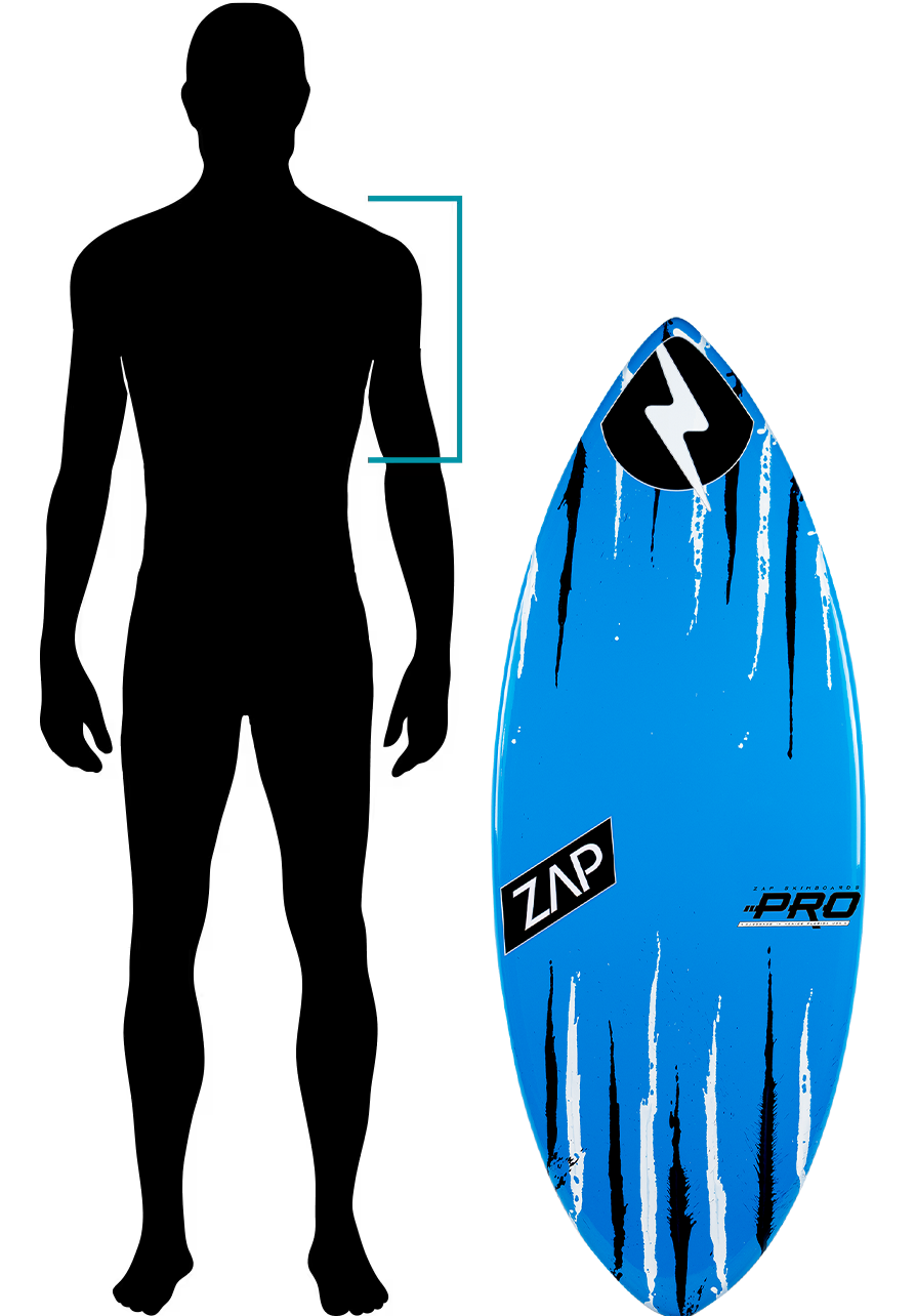 Zap skimboard sizing comparison guide